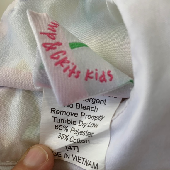 Shrimp and Grits Girl's Sailboat Smocked Dress 4T - Picture 3 of 4